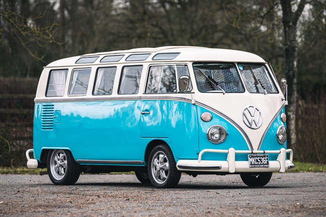 1967 Volkswagen Samba Split-Screen T1 21-Window Camper-Sold