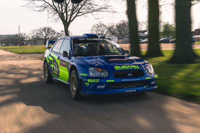 Este Subaru Impreza WRC 2004 con el que compitió Peter Solberg, está a Este Subaru Impreza WRC 2004 con el que compitió Peter Solberg, está a