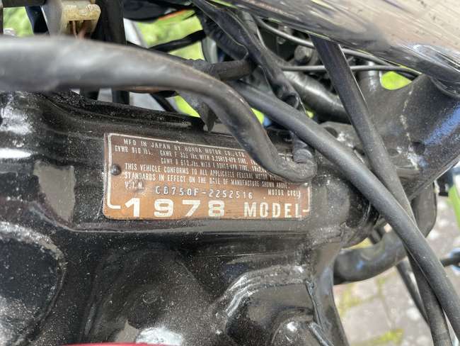 1978 Honda CB750F Super Sport-Auction Lot