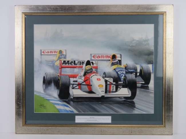 An Original Watercolour and Gouache Painting Entitled 'Rain -Sold