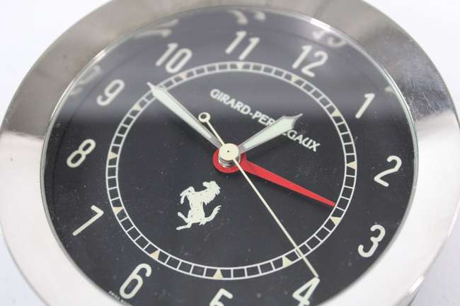 Ferrari Girard Perregaux Quartz Desk Clock, Swiss Made-Auction Lot