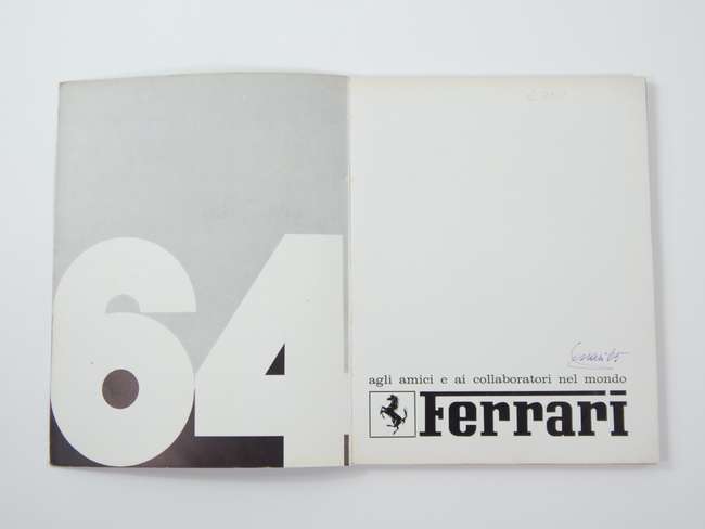 1964 Ferrari Yearbook Signed by Enzo Ferrari-Auction Lot