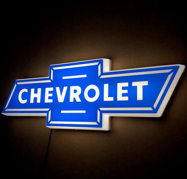 Chevrolet Illuminated Sign-Sold