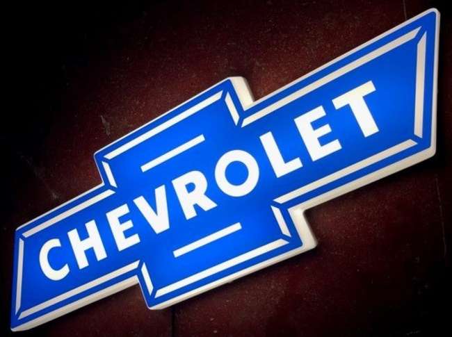 Chevrolet Illuminated Sign-Sold