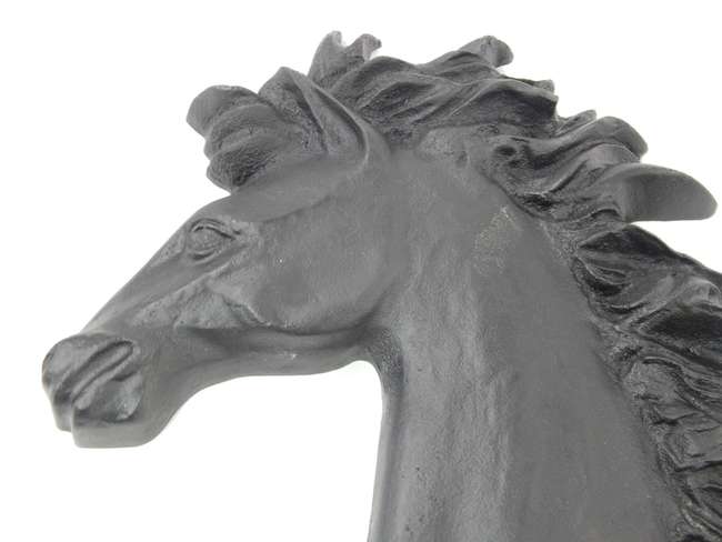 Large Aluminum Cavallino Prancing Horse Sign (Black)-Sold