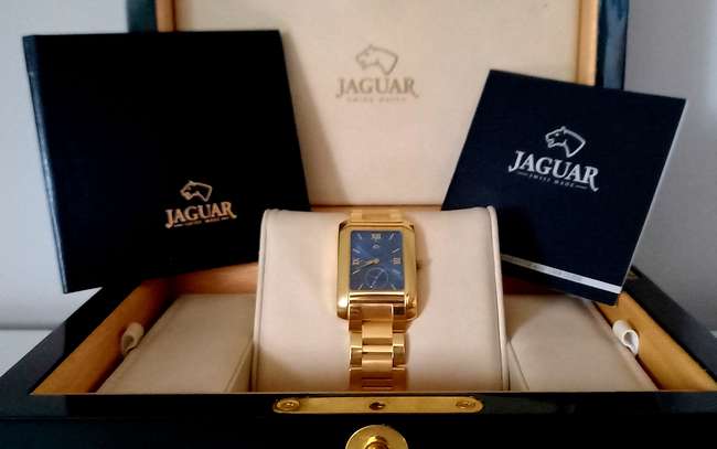 Jaguar Swiss Made; Gents 18ct Yellow Gold Wristwatch-Sold