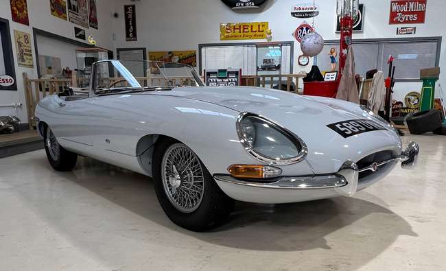 1961 Jaguar E-Type 3.8 Series 1 Outside Bonnet Lock Roadster-Sold