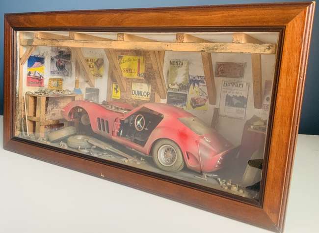 Ferrari 250 GTO Diorama by Classic Car Art-Sold