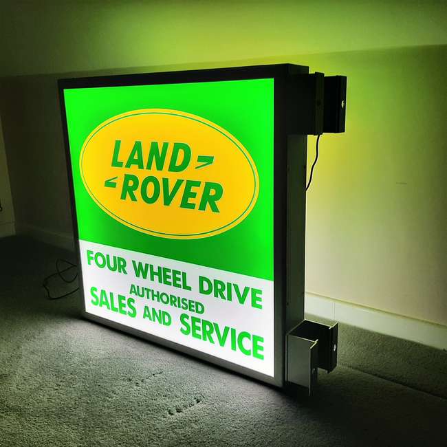 Land Rover Illuminated Dealership Sign -Sold