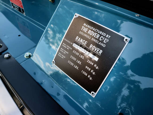1972 Range Rover (Suffix B)-Sold