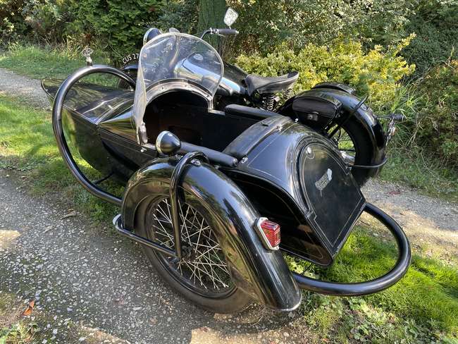 1939 Brough Superior SS80 with Alpine 'Petrol Tube' Sidecar-Sold