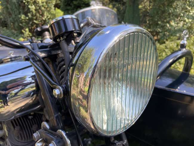 1939 Brough Superior SS80 with Alpine 'Petrol Tube' Sidecar-Sold