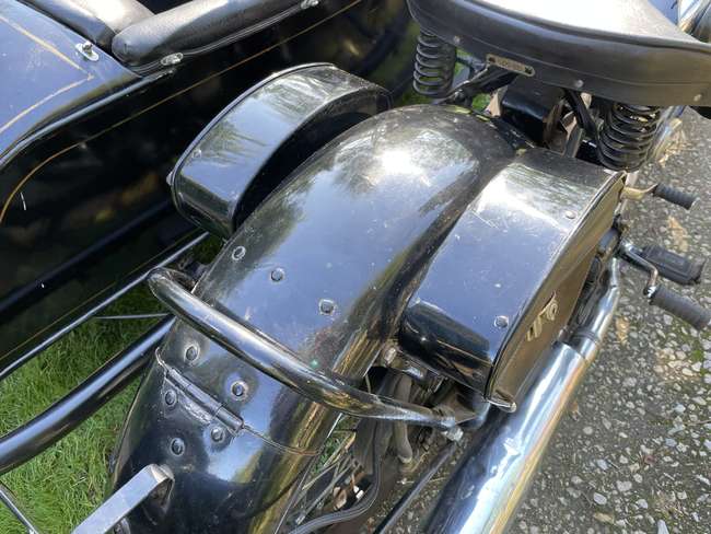 1939 Brough Superior SS80 with Alpine 'Petrol Tube' Sidecar-Sold