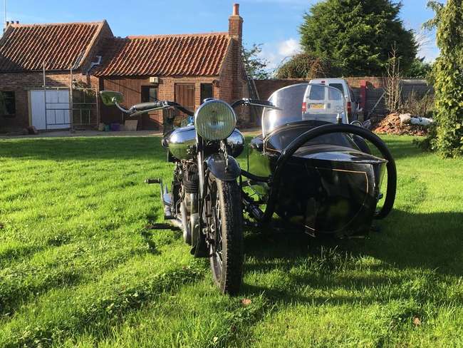 1939 Brough Superior SS80 with Alpine 'Petrol Tube' Sidecar-Sold