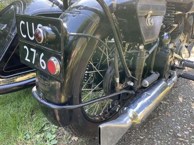 1939 Brough Superior SS80 with Alpine 'Petrol Tube' Sidecar-Sold