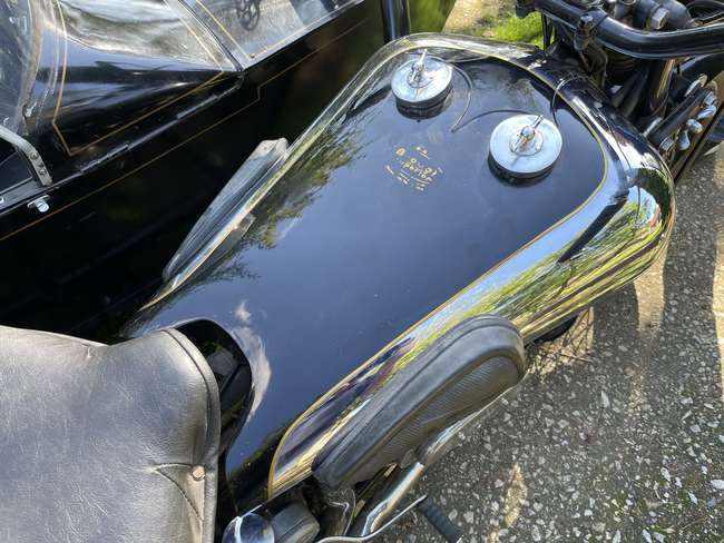 1939 Brough Superior SS80 with Alpine 'Petrol Tube' Sidecar-Sold