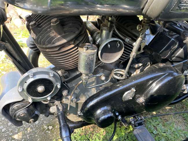1939 Brough Superior SS80 with Alpine 'Petrol Tube' Sidecar-Sold