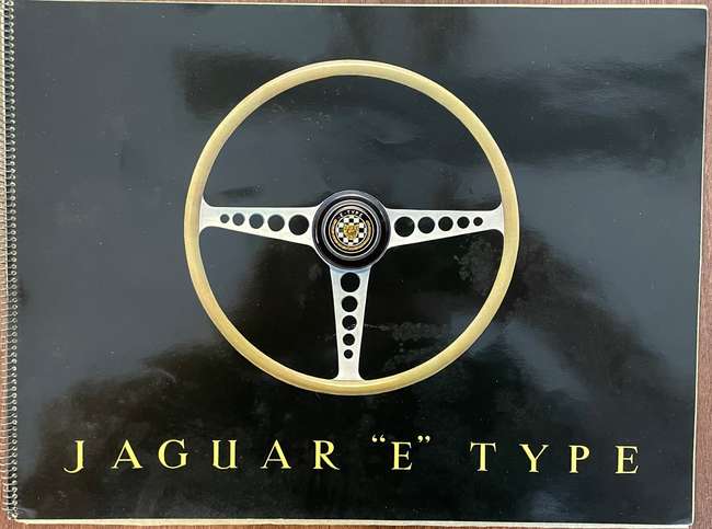 Charity Lot: 1961 Jaguar E-Type ringbound signed brochure-Sold