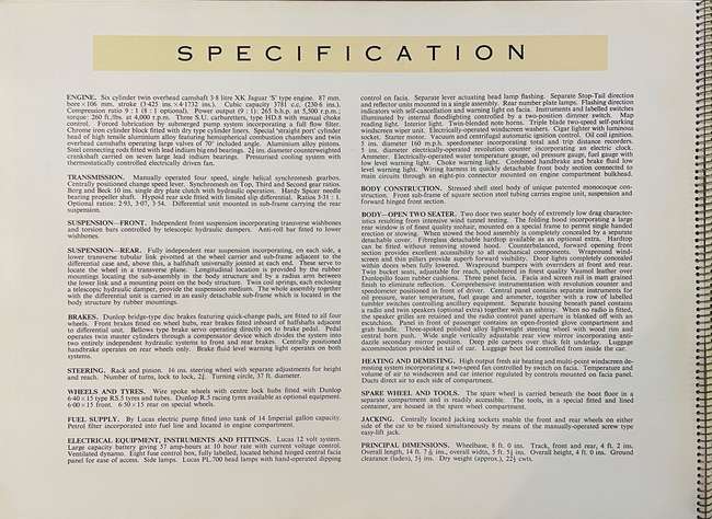 Charity Lot: 1961 Jaguar E-Type ringbound signed brochure-Sold