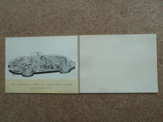 Charity Lot: 1961 Jaguar E-Type ringbound signed brochure-Sold