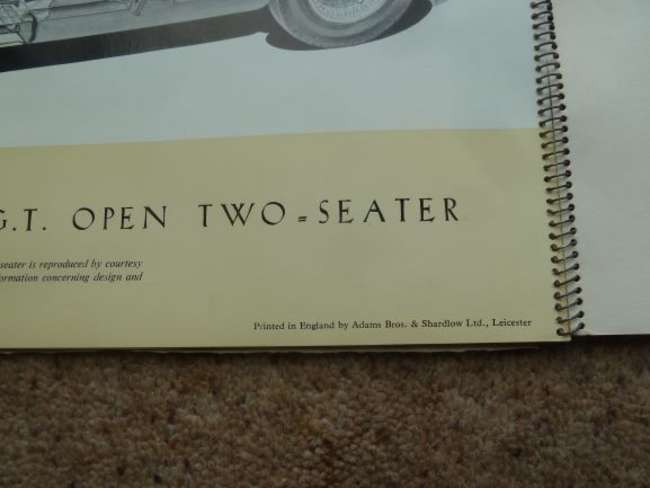 Charity Lot: 1961 Jaguar E-Type ringbound signed brochure-Sold