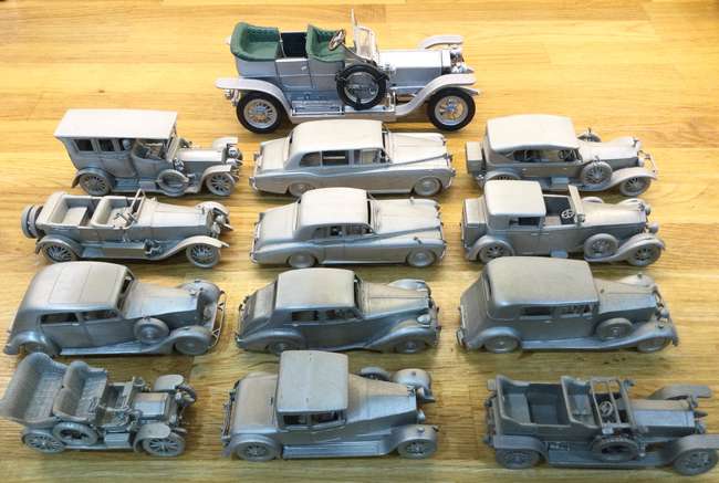 1:24 FRANKLIN MINT 1907 ROLLS-ROYCE 40/50HP BARKER ROI-DES-BELGES SILVER GHOST