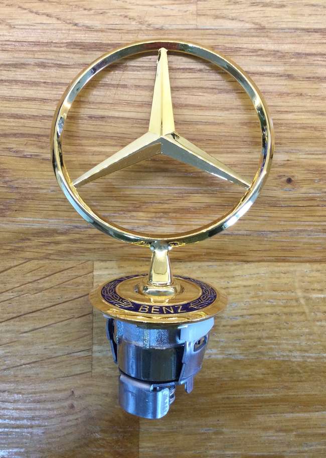 A Rare Gold-Plated Mercedes-Benz Bonnet Emblem-Sold