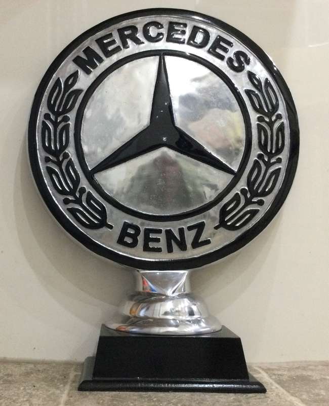 A Mercedes-Benz-Themed Cast Aluminium Trophy-Type Roundel-Sold