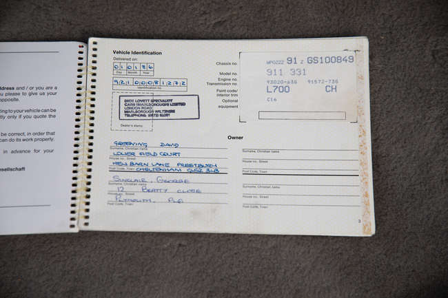 1986 Porsche 911 SuperSport-Sold