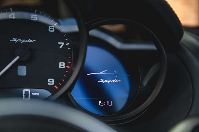 2015 Porsche Boxster Spyder (981)-Sold
