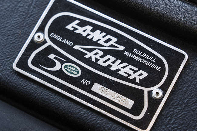 1998 Land Rover Defender 90 50th Anniversary Limited Edition-Sold