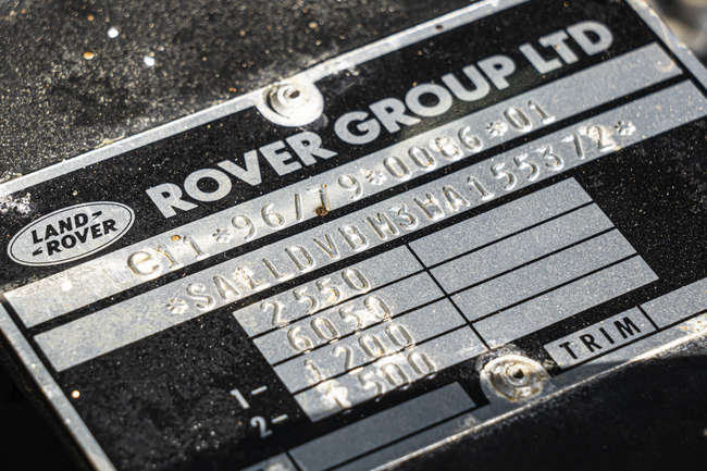 1998 Land Rover Defender 90 50th Anniversary Limited Edition-Sold