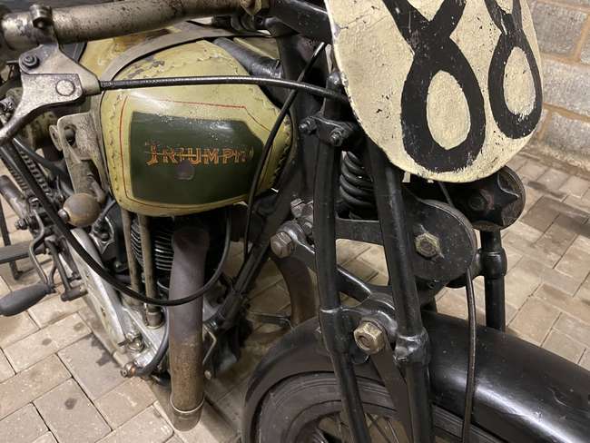 1927 Triumph Works TT Racing Motorcycle 489cc-Sold