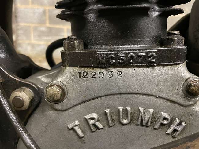 1927 Triumph Works TT Racing Motorcycle 489cc-Sold