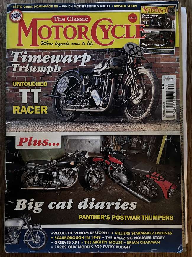 1927 Triumph Works TT Racing Motorcycle 489cc-Sold