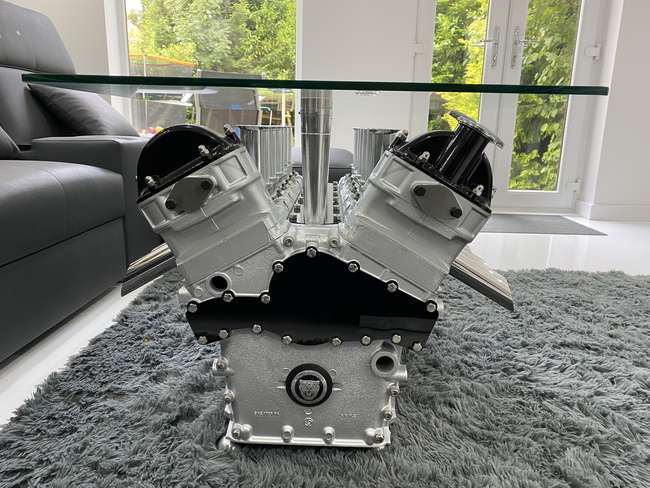 Jaguar V12 Engine Coffee Table Ex Display-Sold