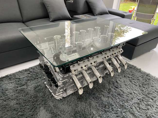 Jaguar V12 Engine Coffee Table Ex Display-Sold