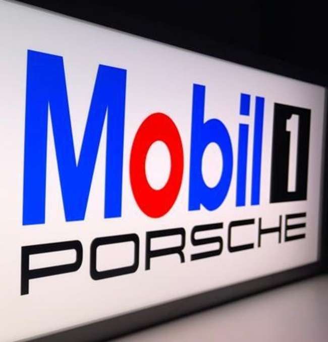 Porsche Mobil One Illuminated Wall Sign Replication-Sold