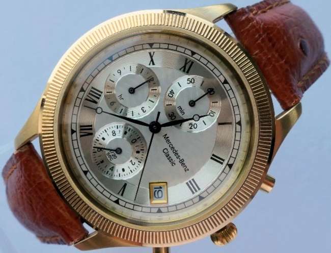 A Mercedes-Benz Classic Retro Gentleman's Sports Watch-Sold