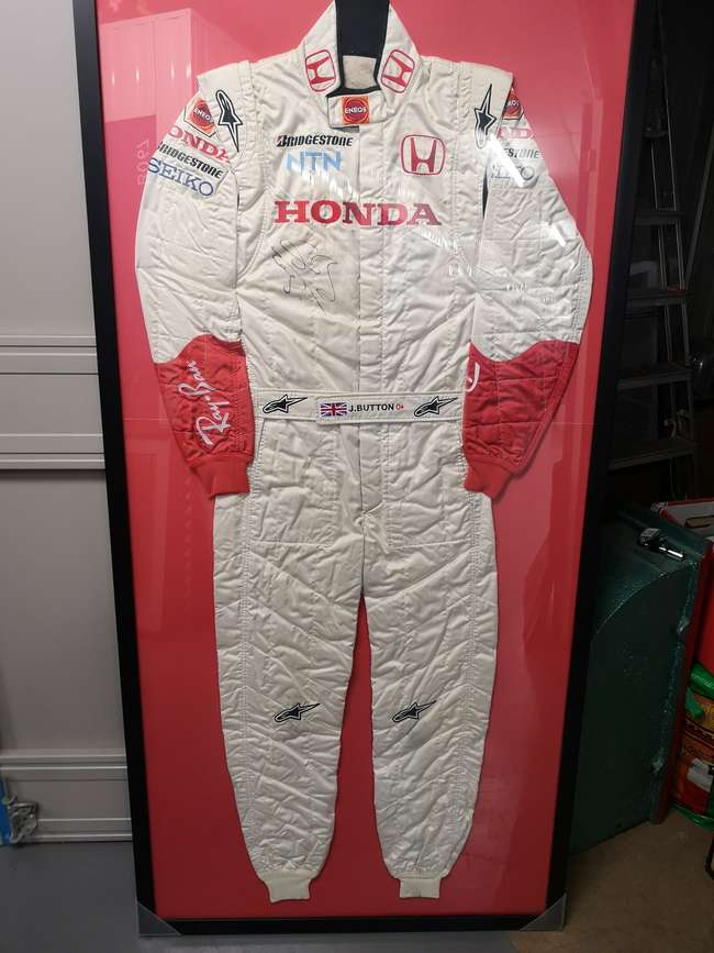 Jenson Button's 2007 Honda Racing Team Race Suit -Auction Lot
