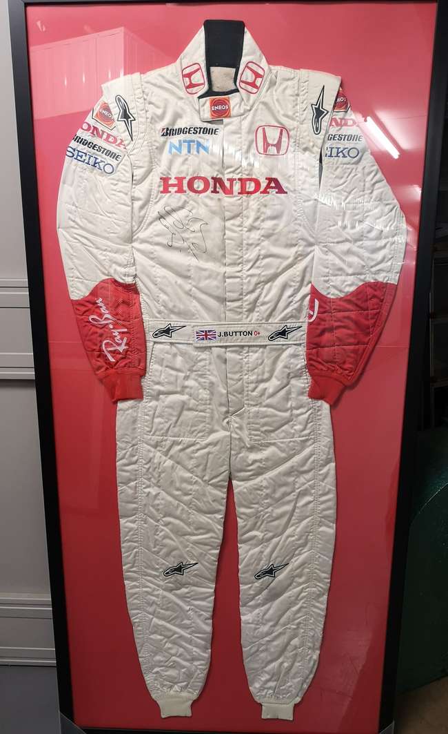 Jenson Button's 2007 Honda Racing Team Race Suit -Auction Lot
