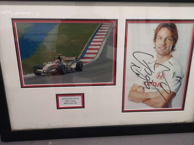 Jenson Button's 2007 Honda Racing Team Race Suit -Auction Lot