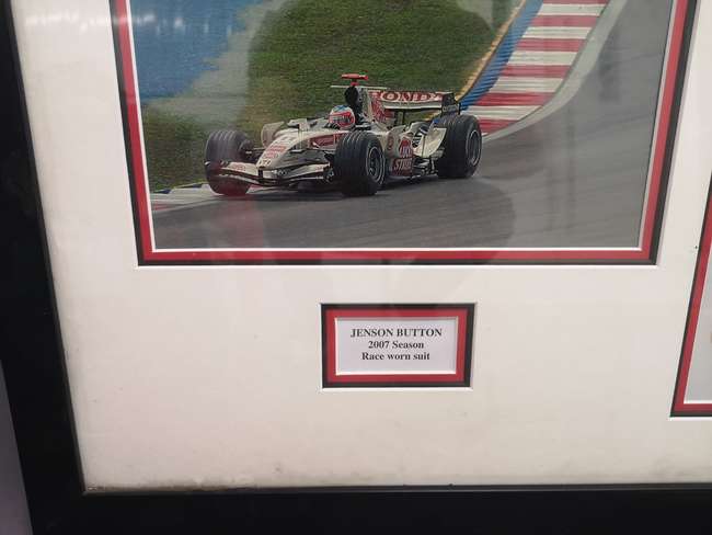 Jenson Button's 2007 Honda Racing Team Race Suit -Auction Lot
