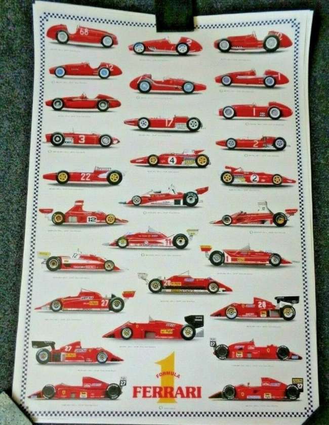 A rare Italian Arti Grafiche Historic Formula 1 Ferrari post-Sold