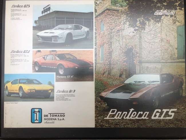 Three rare blackened Aluminium framed De Tomaso dealership a-Sold