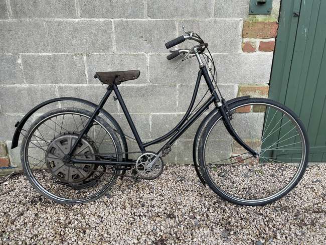 c1950 Raleigh Cyclemaster Ladies Model 32cc-Sold