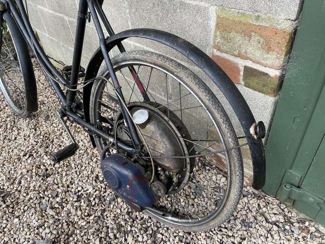 c1950 Raleigh Cyclemaster Ladies Model 32cc-Sold