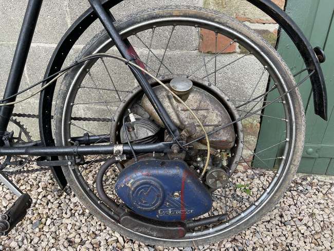 c1950 Raleigh Cyclemaster Ladies Model 32cc-Sold