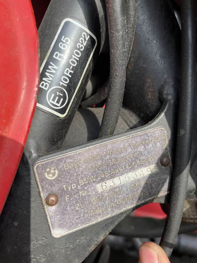 1981 BMW R65 Combination 650cc-Sold