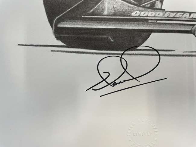 Nigel Mansell's Ferrari 641 Signed Limited Edition Print-Sold